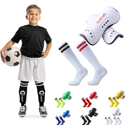 Soccer Shin Guards Toddler Kids Youth Pads and Long Socks