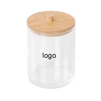 Plastic Storage Box with Bamboo Lid