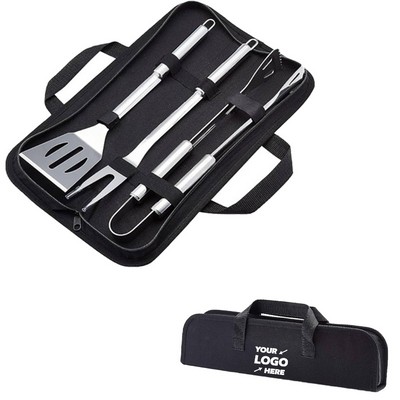 4-Piece Barbeque Grill Tool Set