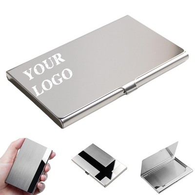 Minimalist Casual Stainless Steel Business Card Case