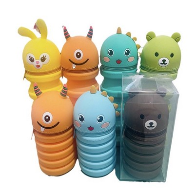 Silicone foldable pen holder