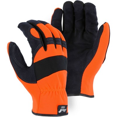 Majestic 2136 Armor Skin? Mechanics Glove with Hi-Viz Knit Back
