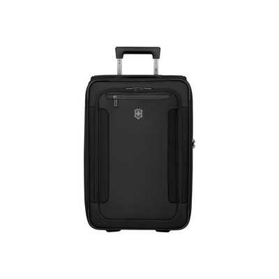 Werks Traveler 7.0, 2-Wheel Frequent Flyer Carry-On, 2-Wheel Softside Expandable Cabin Case, Black