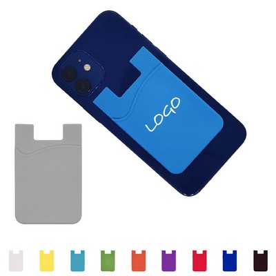 Silicone Adhesive Phone Card Holder