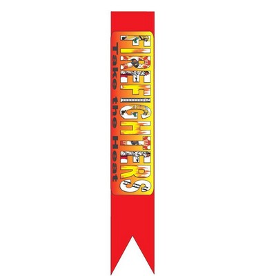 Fireman Slogan Bookmark w/ Black Back