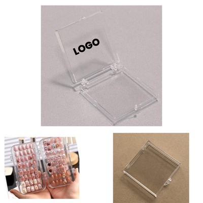 Crystal Clear Plastic Nail Art Storage and Display Box
