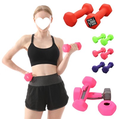 Neoprene Coated Dumbbell Hand Weights Set