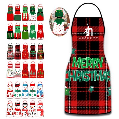 Christmas Elf Cotton Fabric Apron One Size Fits All