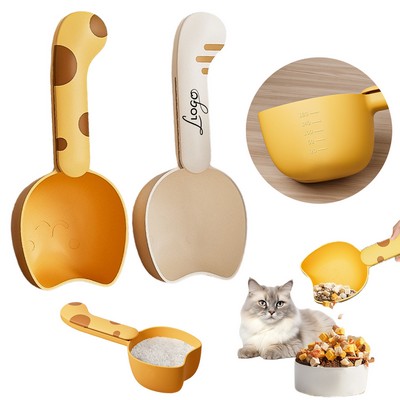 Cat Pattern PP Kitchen Rice Measuring Scooper