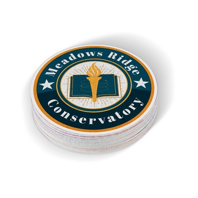 3" Full Color Indoor Paper Stickers - Circle