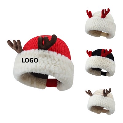 Reindeer Knit Hat