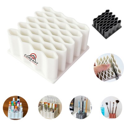 Creative Wave Shaped Pen Holder Drug Ointment Storage Rack Plastic Pen Holder