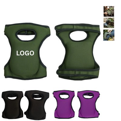 Dual-Layer Gel-Foam Knee Pads with Non-Slip Silicone Grip and Waterproof Neoprene Lining