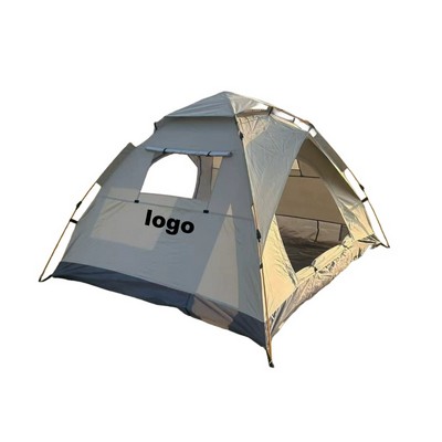 Automatic Quick Setup Portable Rainproof Sunproof Multi-Person Beach Camping Tent with 2 Doors