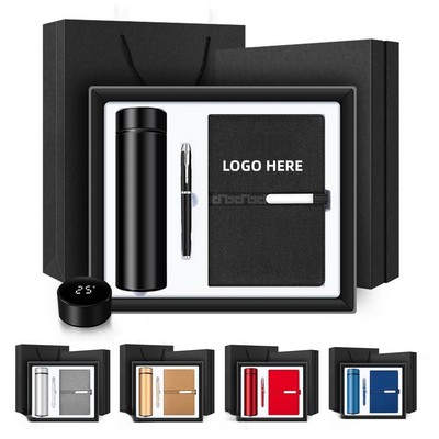 Elegant Lined Notebook Combo with Pen and Tumbler