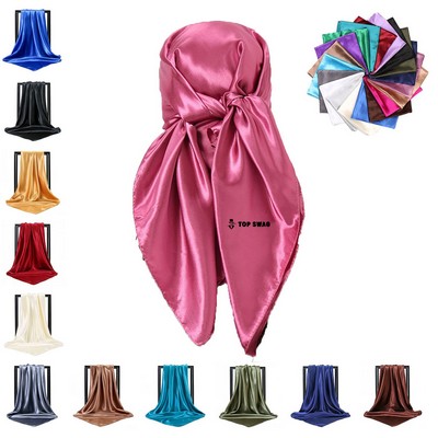 Women's Satin Silk Square Headband
