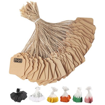 100Pcs Kraft Paper Price Hang Tag