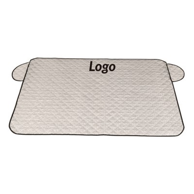 Car Windshield Snow and Sun Cover with Reflective Shield