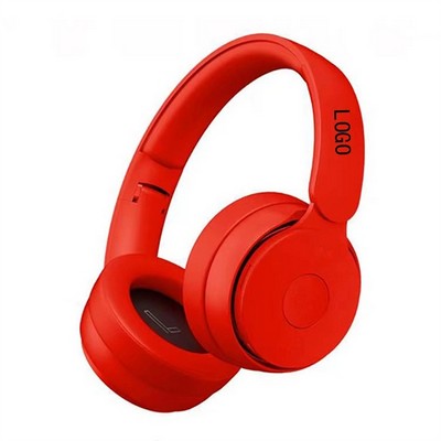 Bluetooth 5.2 Noise-Reducing On-Ear Wireless Headset with Built-in Microphone