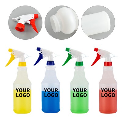 Sixteen Ounce Plastic Spray Bottle With Adjustable Nozzle