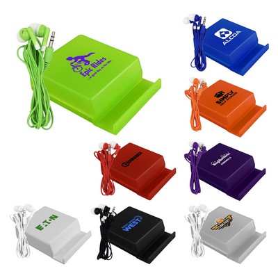 Phone Stand Ear Bud Case