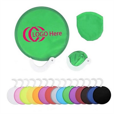 Custom Round Foldable Frisbee Fan
