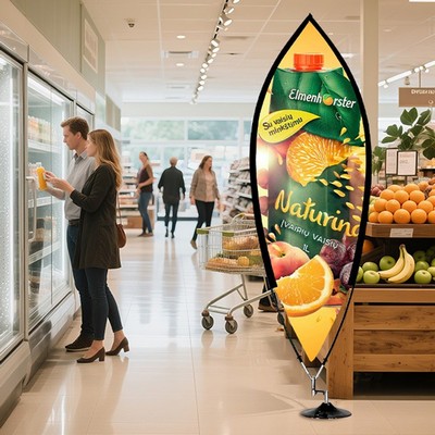 Leaf Banner Double Sided Flag Package