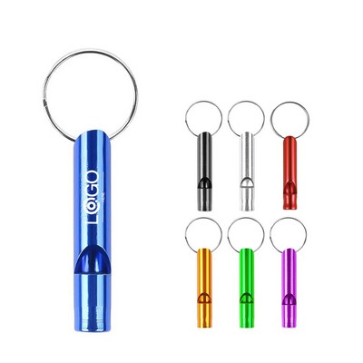 Mini Aluminum Survival Whistle Keychain