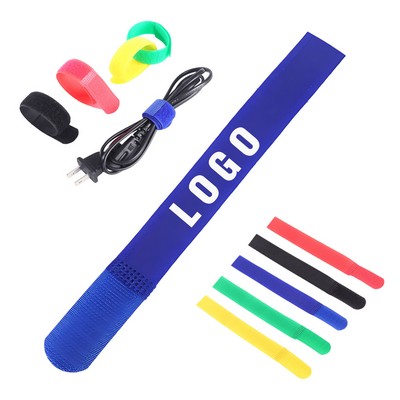 7"?Heavy-Duty?Hook?and?Loop?Cable?Organizer?Tie