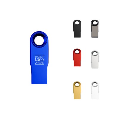Double Round Long USB Flash Drive