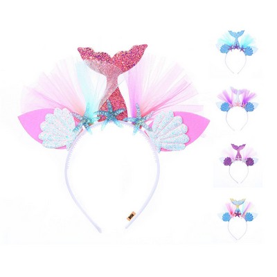 Plastic Resin Mermaid Headband For Girls