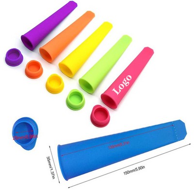 Vibrant Colors Silicone Ice Pop Popsicle Maker Molds