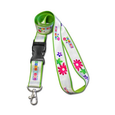 Double-Layer Sublimation Lanyard with Release Buckle