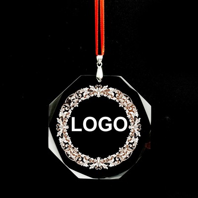 Engraved Octagon Ornament