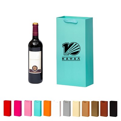 Two-bottle Wine Paper Tote Bag