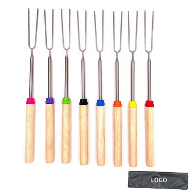 8pcs Extendable Marshmallow Roasting Sticks