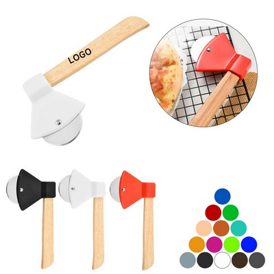 Axe Pizza Cutters w/Bamboo Handles