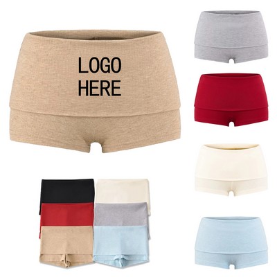 Low-Rise Fold-Over Yoga & Lifestyle Shorts