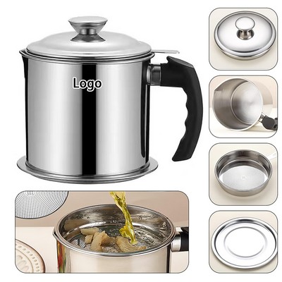 44oz Bacon Grease Container With Strainer