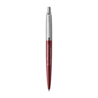Parker Jotter London Stainless Steel Ballpoint - Kensington Red - Chrome Trim