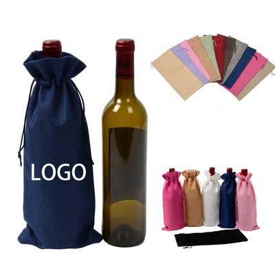 Wine Bottle Bags With Drawstrings