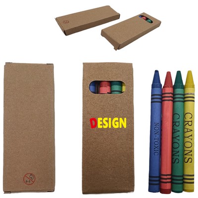 4 Pack Non Toxic Toddler Coloring Crayons