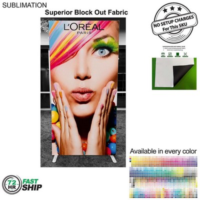 72Hr Fast Ship - Backlit LED Light Box SEG Floor Display Banner Kit, (40" x 80")