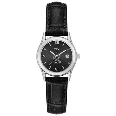 TFX Ladies' Black Leather Strap Wach