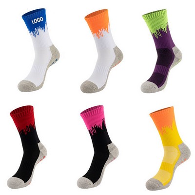 Men's Mid-Calf Combed Cotton Athletic Socks