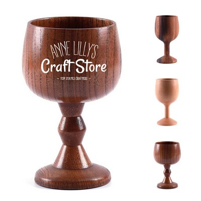 10oz Wooden Wine Cup