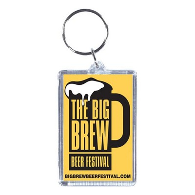 Rectangle Acrylic Keytag (1 7/8" inch x 2 3/4 inch)