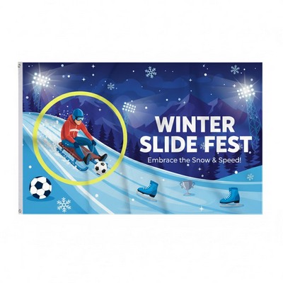 Custom 3x5 Single Sided Outdoor Banner Flag