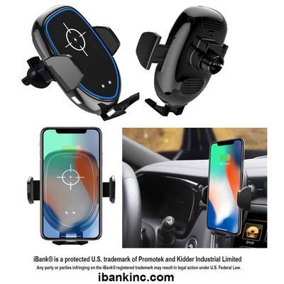 iBank ® Wireless Car Charger Phone Mount Air Vent Phone Holder