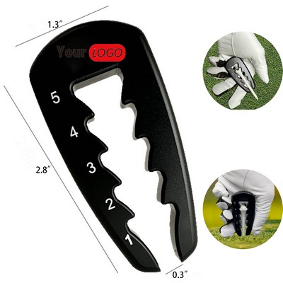 Portable Golf Tee Tool with Adjustable Height